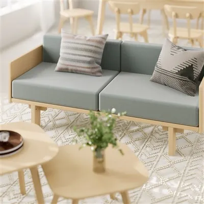 Designové dřevěné pohovky 2místná